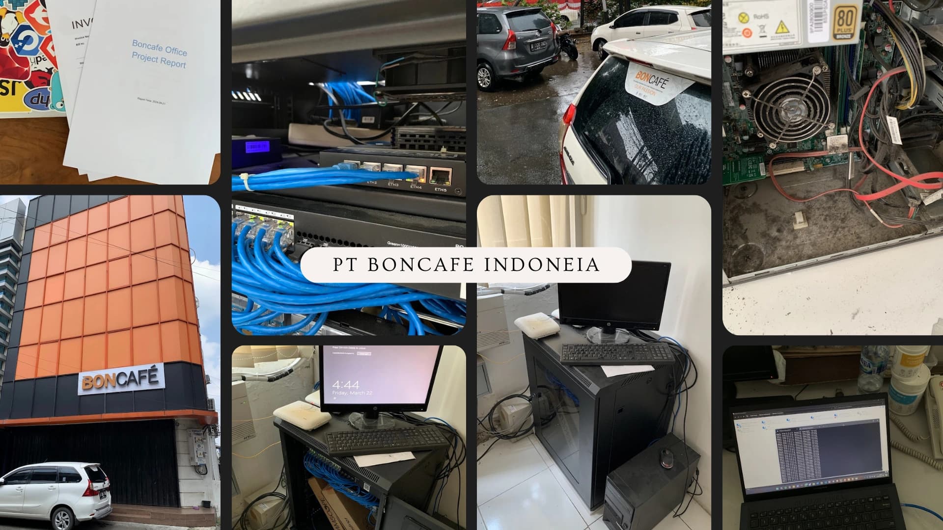 Topologi jaringan PT BON CAFE INDONESIA